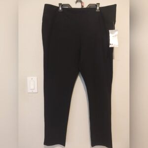 Slim-Sation by Multiples Leggings Soft Stretch Black Plus Size 2X MSRP $73